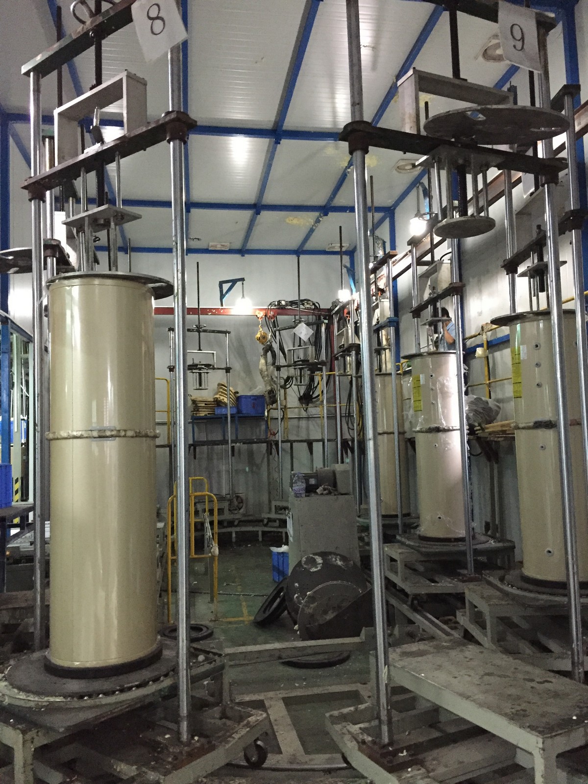 Enamel water tank production line